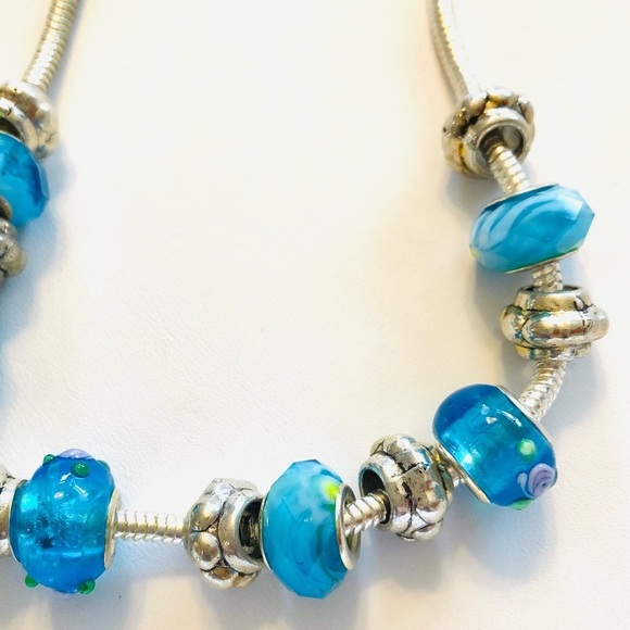 🌟Host Pick 🌟 Troll beads: Aquatic Life Collection on Silver Snake Chain - Picture 4 of 10